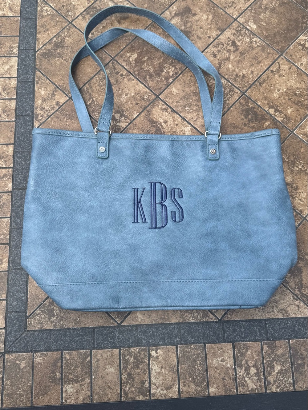 thirty-one  Blue Monogram Tote